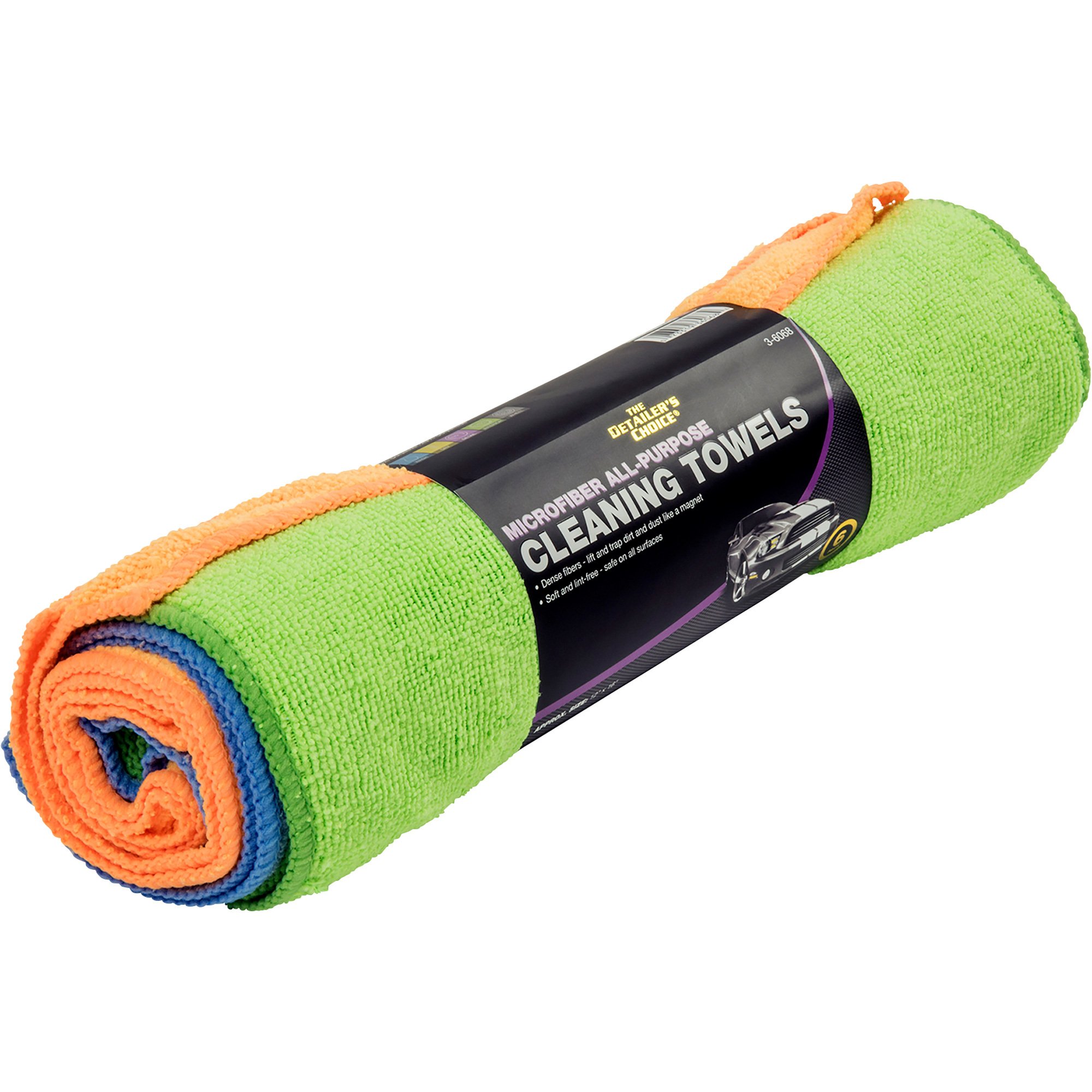 AutoSpa 6Pc. AllPurpose Microfiber Cleaning Cloths, Model 36068